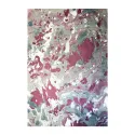 Handmade Marbled Paper in Grey and Violet Colors, Violetta - Conti Borbone - Milan, Italy