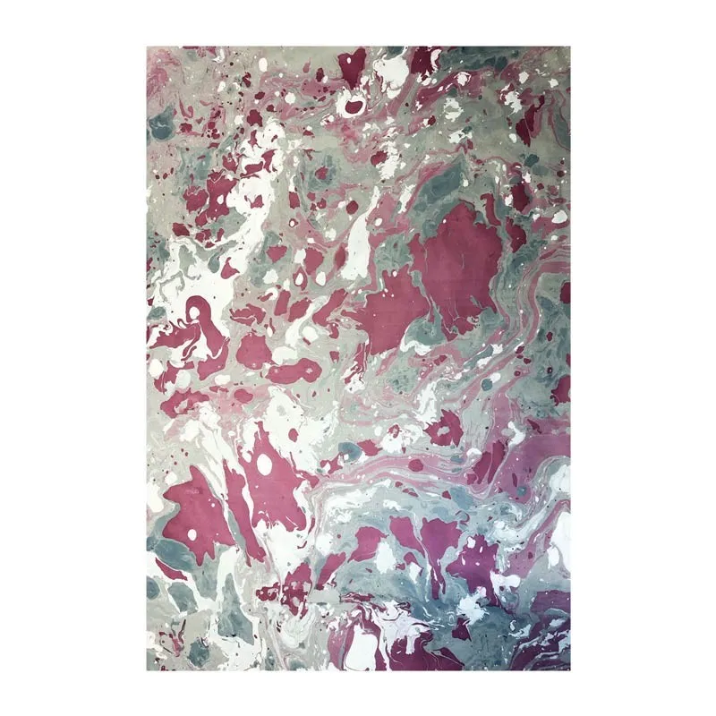 Papel jaspeado hecho a mano en colores gris y violeta, Violetta - Conti Borbone - Milán, Italia