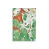 Quaderno in carta marmorizzata a mano marrone verde bianco Veronica - Conti Borbone - fronte