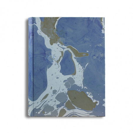 Album foto Isle in carta marmorizzata color blu, verde e bianco - Conti Borbone - standard