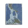 Album foto Isle in carta marmorizzata color blu, verde e bianco - Conti Borbone - standard