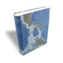 Album photo Isle en papier marbré bleu, vert et blanc - Conti Borbone - dos standard