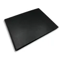 Luxury black saffiano leather guest book - Conti Borbone - perspective