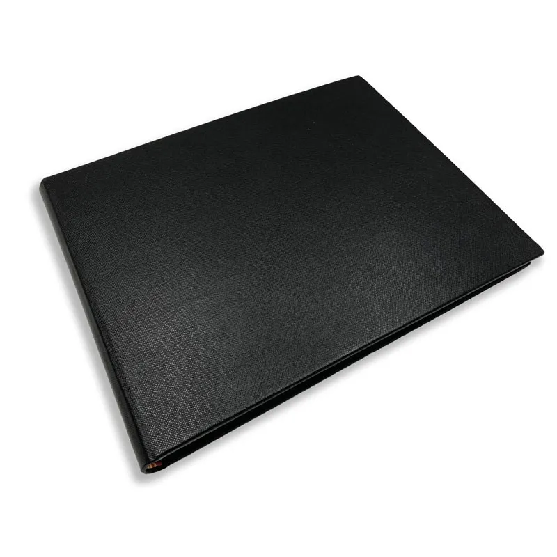 Libro ospiti Night in pelle saffiano nero - Conti Borbone - prospettiva