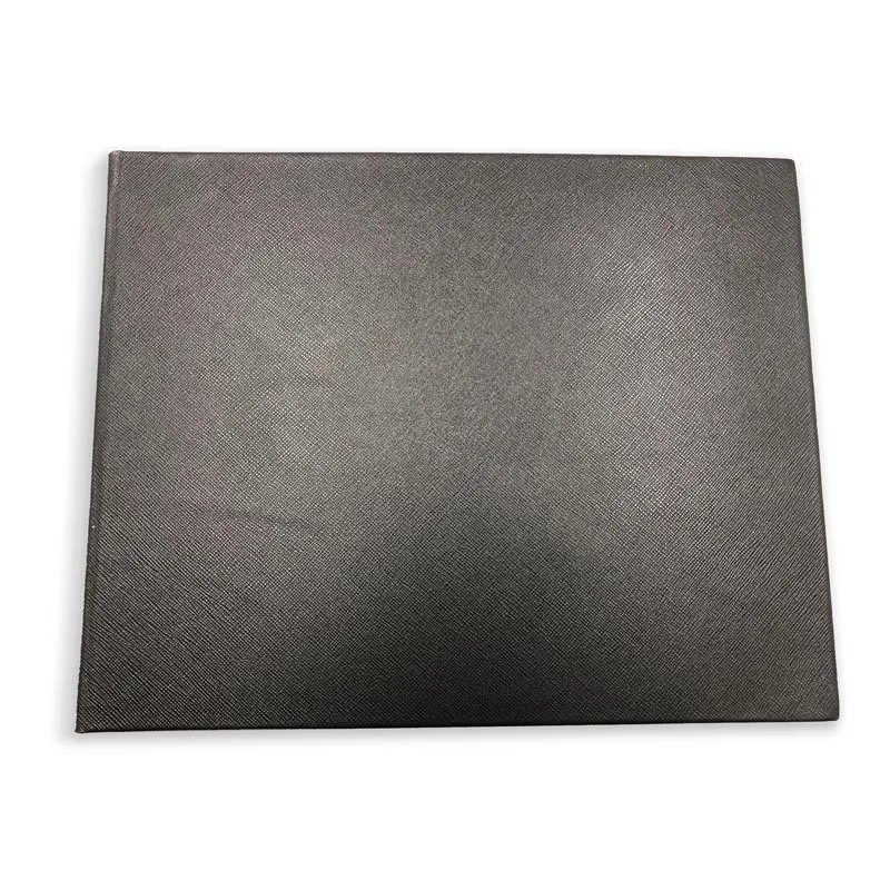 Libro ospiti Night in pelle saffiano nero - Conti Borbone - fronte