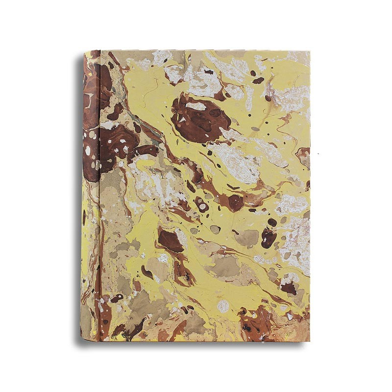 Album foto Jerome in carta marmorizzata color marrone, beige, giallo e bianco - Conti Borbone - standard
