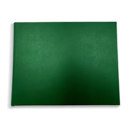 Lussuoso libro ospiti Forest in pelle saffiano verde - Conti Borbone - fronte