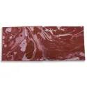 Luxury red saffiano leather guest book Sun - Conti Borbone - end papers