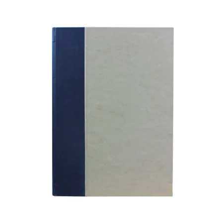 Livre d'or marine en cuir bleu et papier parchemin ancien - Conti Borbone