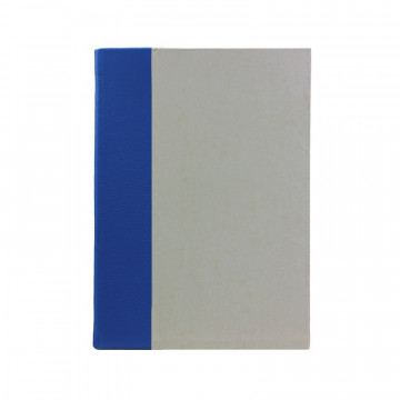 Libro de visitas Cobalto en piel azul y papel pergamino antiguo - Conti Borbone