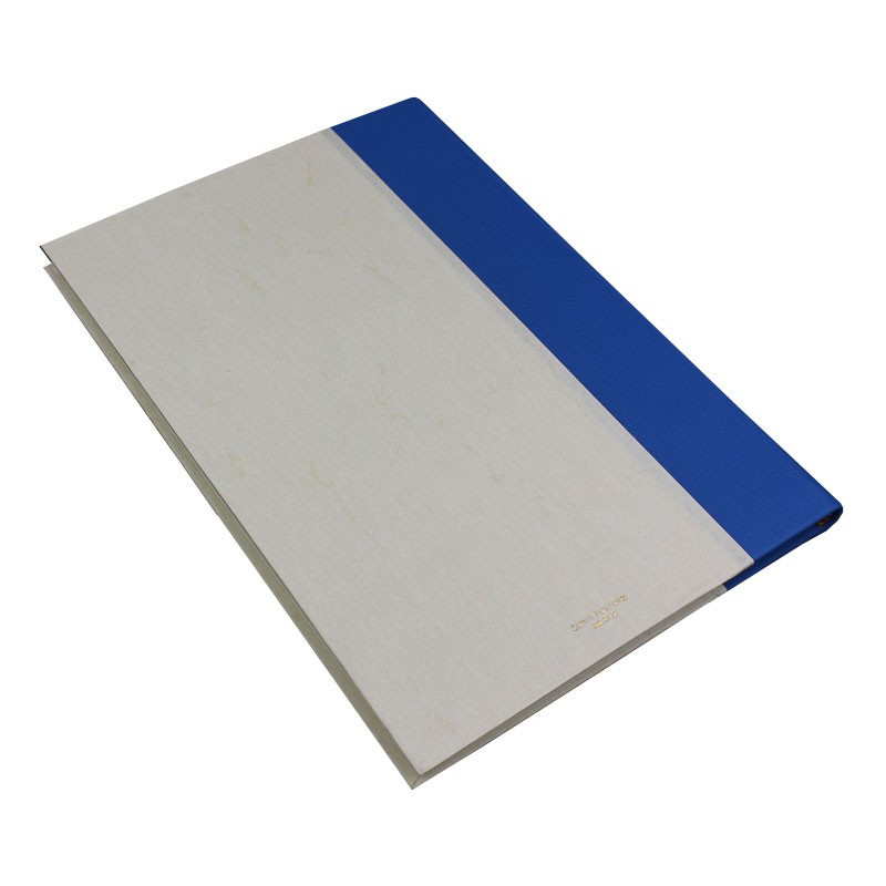 Cobalto Gästebuch in blauem Leder und antikem Pergamentpapier - Conti Borbone - Marke