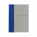 Cobalto Gästebuch in blauem Leder und antikem Pergamentpapier - Conti Borbone - Blockschrift