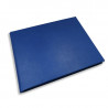 Lussuoso libro ospiti Ocean in pelle saffiano blu - Conti Borbone - prospettiva