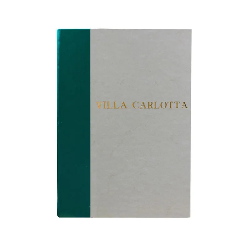 Libro de oro Pino en piel verde y papel pergamino antiguo - Conti Borbone - Letras de imprenta