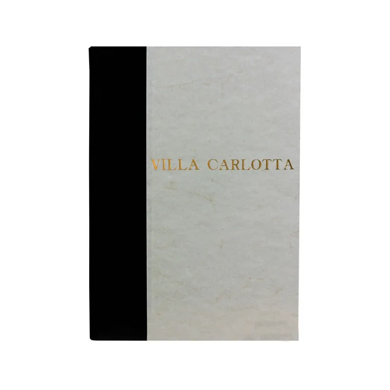 Libro de visitas oscuro en piel negra y papel pergamino antiguo - Conti Borbone - Letras de imprenta