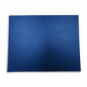 Luxuriöses blaues Saffiano-Leder-Gästebuch Ocean - Conti Borbone - Vorderseite