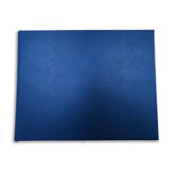 豪華藍色 Saffiano 皮革留言簿 Ocean - Conti Borbone - 正面