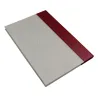 Libro ospiti Rubino in mezza pelle bordeaux e carta pergamena antichizzata - Conti Borbone - Brand