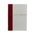 Libro de oro Rubino en piel burdeos y papel pergamino antiguo - Conti Borbone - Letras de imprenta