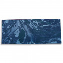 Luxuriöses blaues Saffiano-Leder-Gästebuch Ocean - Conti Borbone - Endpapiere