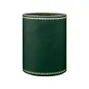 Portapenne in pelle Pino - Conti Borbone - porta penne in pelle di vitello verde stampa oro 90