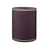 Portapenne in pelle Melanzana - Conti Borbone - porta penne in pelle di vitello viola decorazione oro 90