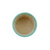 Portapenne in pelle Turchese - Conti Borbone - porta penne in pelle di vitello azzurro alto