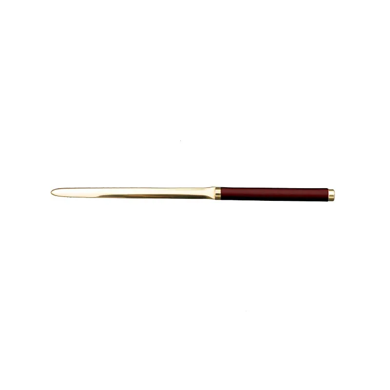 Tagliacarte in pelle Rubino - Conti Borbone - Taglia carte in pelle di vitello bordeaux