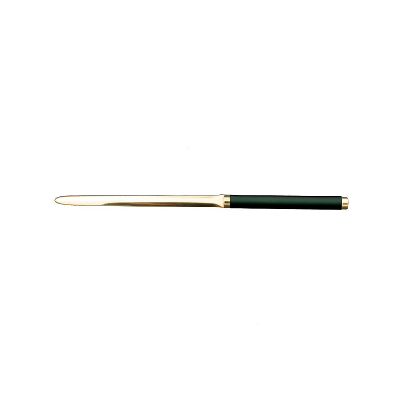 Pino Leather knife - Conti Borbone - Paper knife in green calf leather