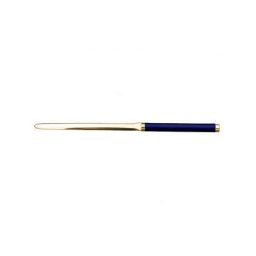 Tagliacarte in pelle Bluette - Conti Borbone - Tagliacarte in pelle di vitello blue