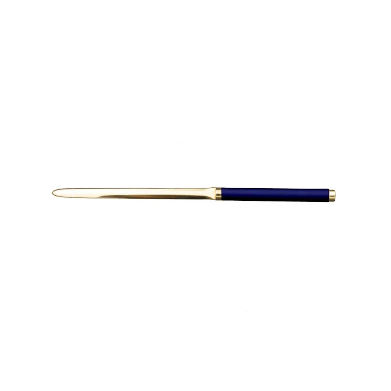 Bluette Ledermesser - Conti Borbone - Papiermesser aus blauem Kalbsleder