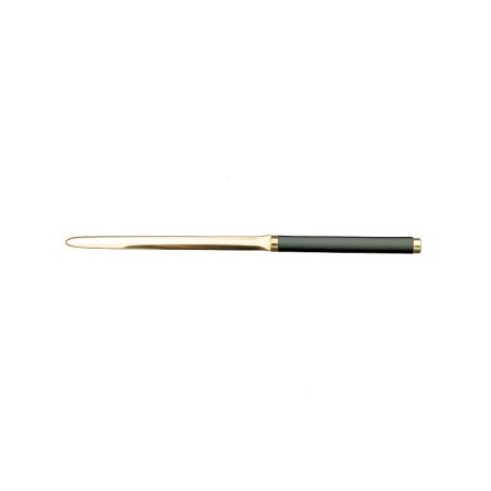 Couteau en cuir graphite - Conti Borbone - Couteau à papier en cuir de veau gris