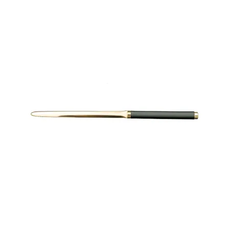 Couteau en cuir graphite - Conti Borbone - Couteau à papier en cuir de veau gris