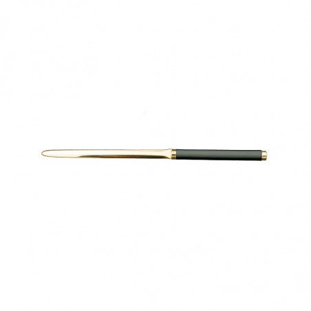 Graphitledermesser - Conti Borbone - Papiermesser aus grauem Kalbsleder