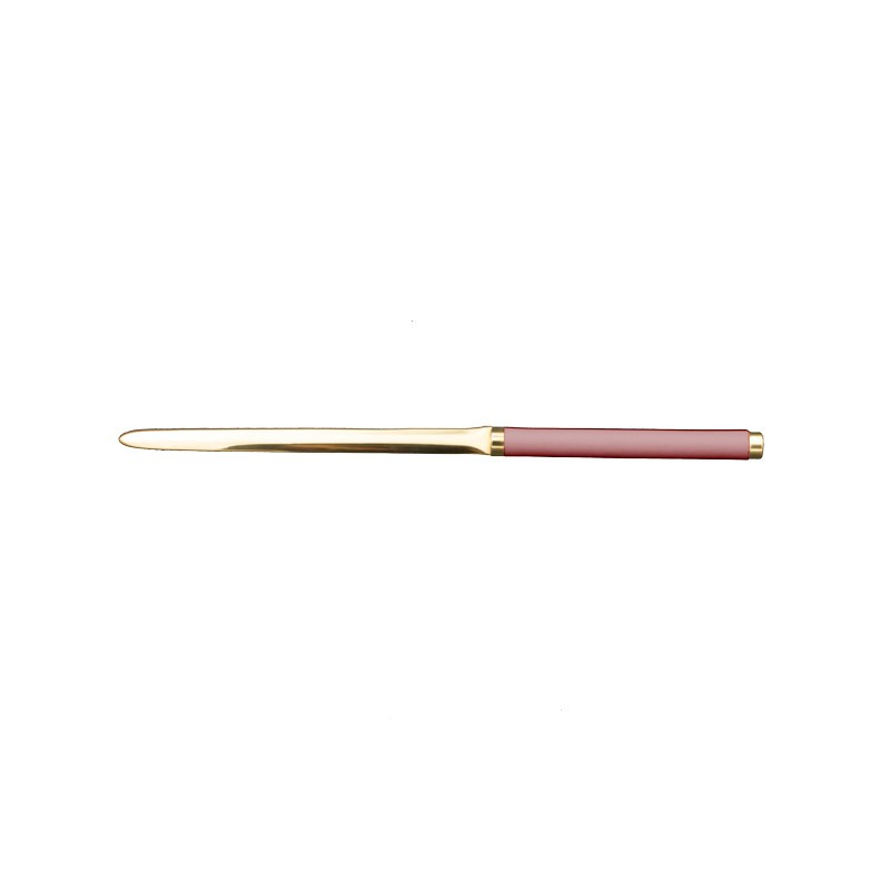 Couteau en cuir Camelia - Conti Borbone - Couteau à papier en cuir de veau rose