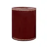 Portapenne in pelle Rubino - Conti Borbone - porta penne in pelle di vitello bordeaux stampa oro 90