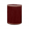 Ruby leather pen holder - Conti Borbone - Pen holder in burgundy calf leather, gold print 90