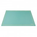 Alfombrilla de escritorio de piel turquesa, piel de becerro azul - Conti Borbone - Alfombrilla personalizable - 133 decoración -