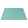 Sottomano pelle Turchese, pelle di vitello blu - Conti Borbone - Tappetino personalizzabile - decorazione 133 - stampatello