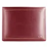 Cofanetto pelle Rubino in pelle di vitello liscio bordeaux - Conti Borbone - decorazione in oro - stampatello - alto