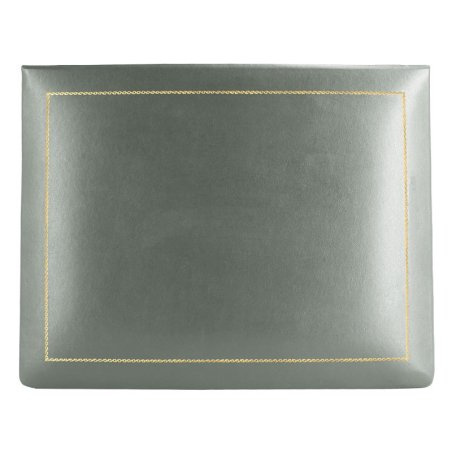 Caja de piel de grafito - piel de becerro lisa gris - Conti Borbone - interior flocado - decoración dorada - alta