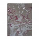 Photo album in marbled paper grey, violet and white Leonardo - Conti Borbone - Front standard