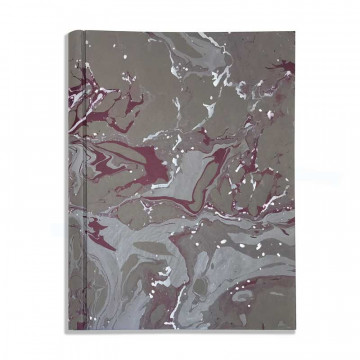 Album foto in carta marmorizzata grigio, bianco e viola leonardo - Conti Borbone - fronte standard