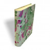 Photo album in marbled paper green, violet and white Valentina - Conti Borbone - standard spine