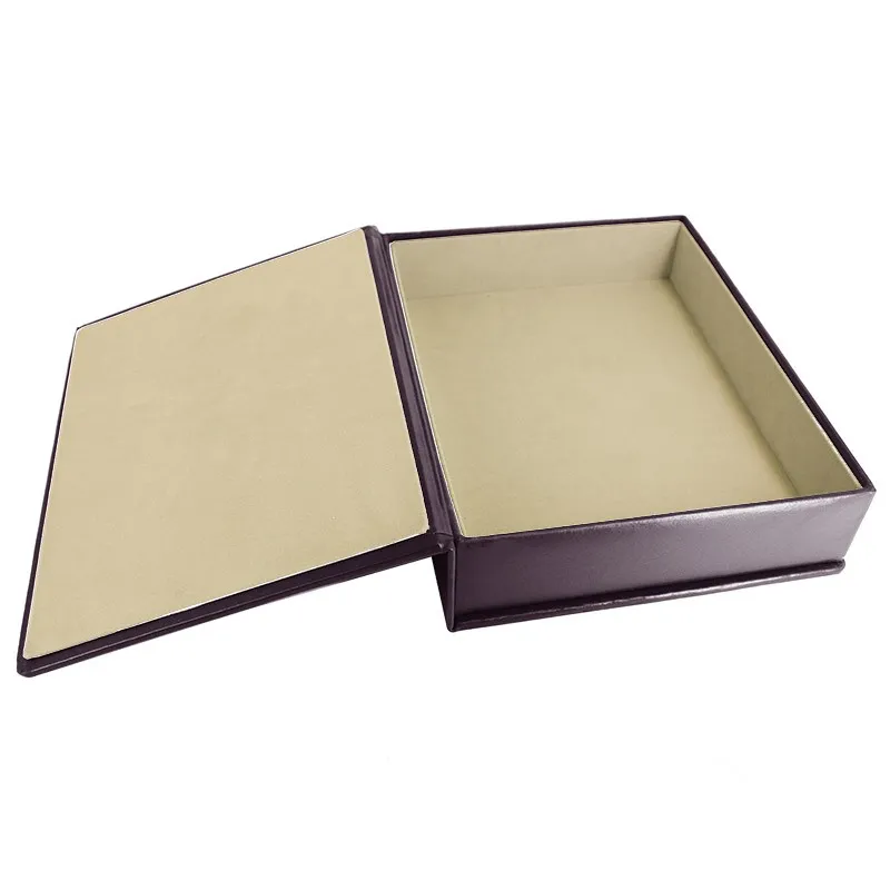 Cofanetto pelle Melanzana in pelle di vitello liscio viola - Conti Borbone - interno floccato