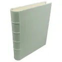 Aqua leather photo album - Conti Borbone - light blue calskin - Standard - spine