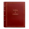 Album foto pelle Fragola - Conti Borbone - Pelle di vitello rosso - Standard - 27 - stampatello