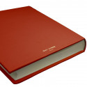 Coral leather photo album - Conti Borbone - pink calskin - brand