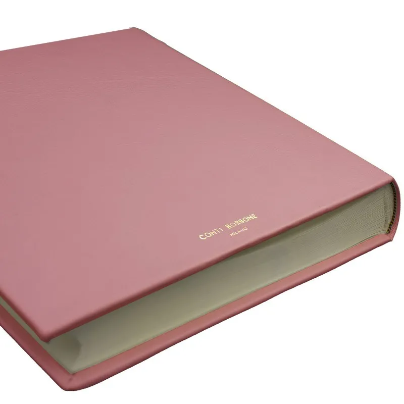 Camelia leather photo album - Conti Borbone - pink calskin - brand
