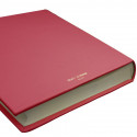 Fuchsia leather photo album - Conti Borbone - pink calskin - brand